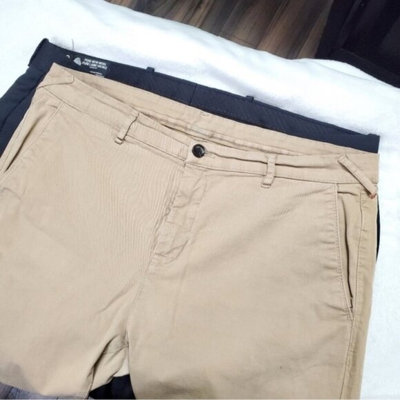 Wool Mens black formal pants trousers - Picture 5 of 16